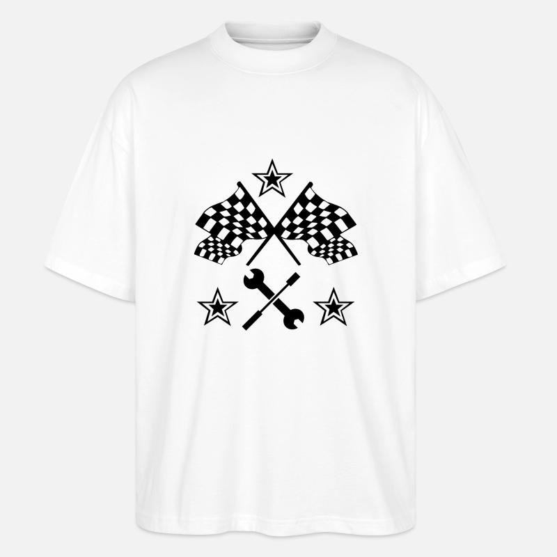 Auto - Stanley/Stella Oversized Unisex Bio T-Shirt Blaster 2.0 - Weiß