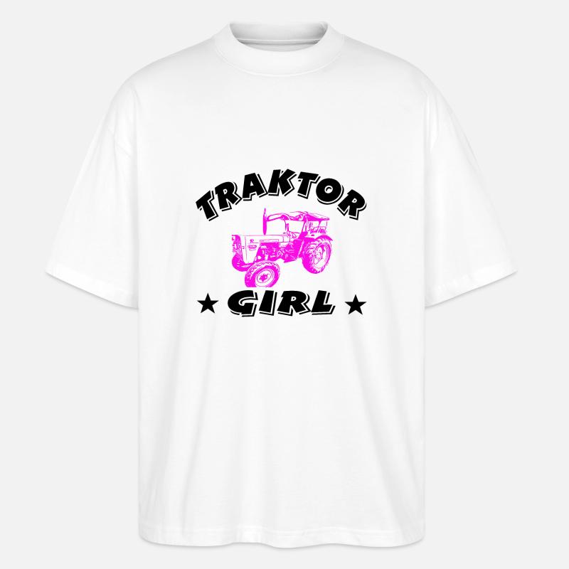 Traktor - Stanley/Stella Oversized Unisex Bio T-Shirt Blaster 2.0 - Weiß