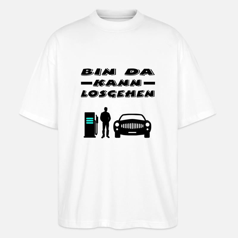 Auto - Stanley/Stella Oversized Unisex Bio T-Shirt Blaster 2.0 - Weiß