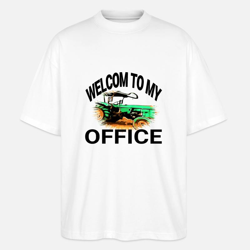 Tractor - Stanley/Stella Oversized Unisex Organic T-shirt Blaster 2.0 - white