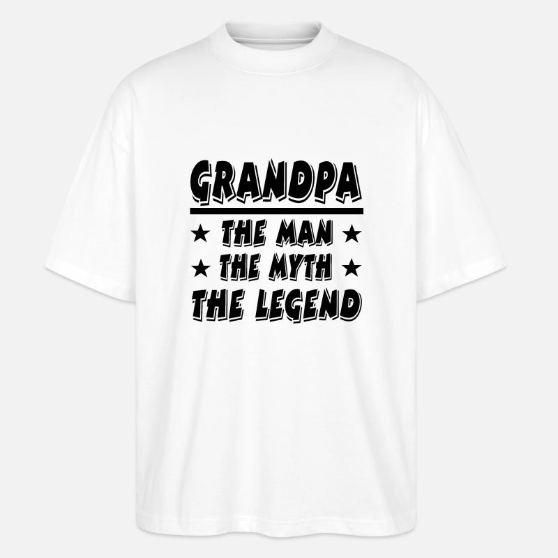 Opa - Stanley/Stella Oversized Unisex Bio T-Shirt Blaster 2.0 - Weiß