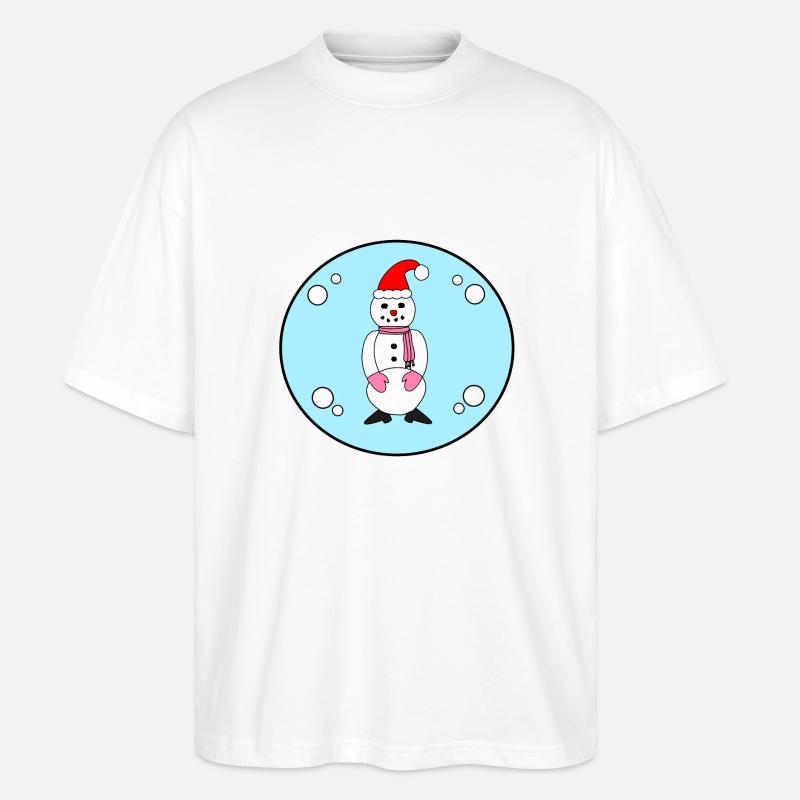 Snow Time - Stanley/Stella Oversized Unisex Bio T-Shirt Blaster 2.0 - Weiß