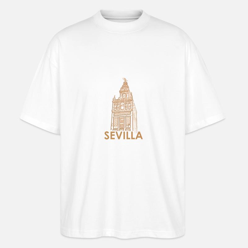 Sevilla - Stanley/Stella Oversized Unisex Bio T-Shirt Blaster 2.0 - Weiß