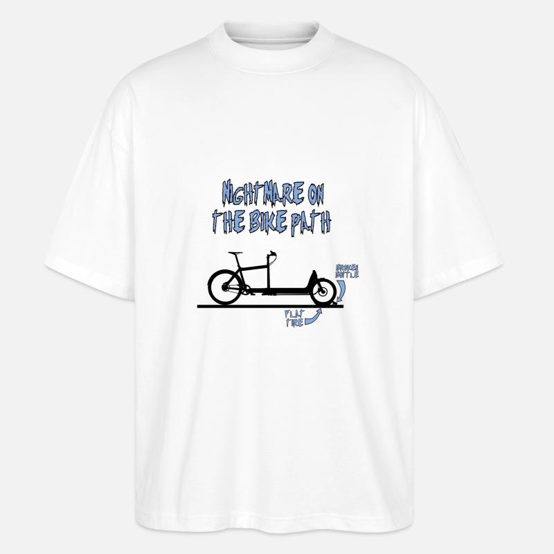 Cauchemar de vélo cargo - T-shirt bio Blaster 2.0 coupe oversize Stanley/Stella Unisexe - blanc