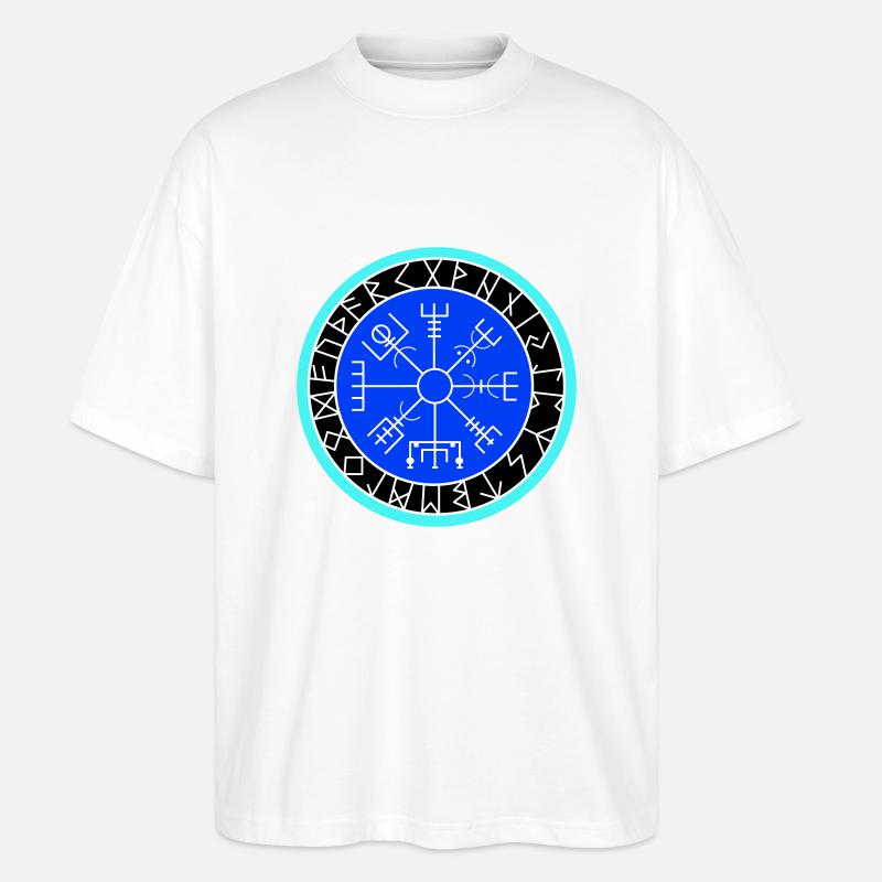 wikinger kompass - Stanley/Stella Oversized Unisex Bio T-Shirt Blaster 2.0 - Weiß