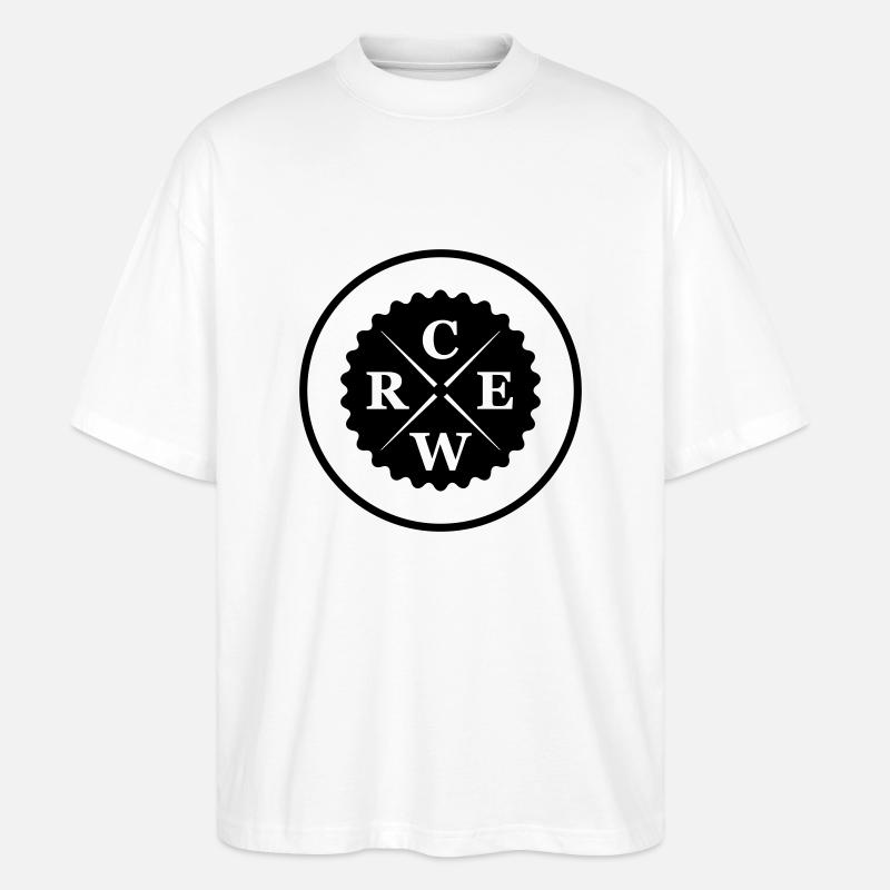 équipage - T-shirt bio Blaster 2.0 coupe oversize Stanley/Stella Unisexe - blanc