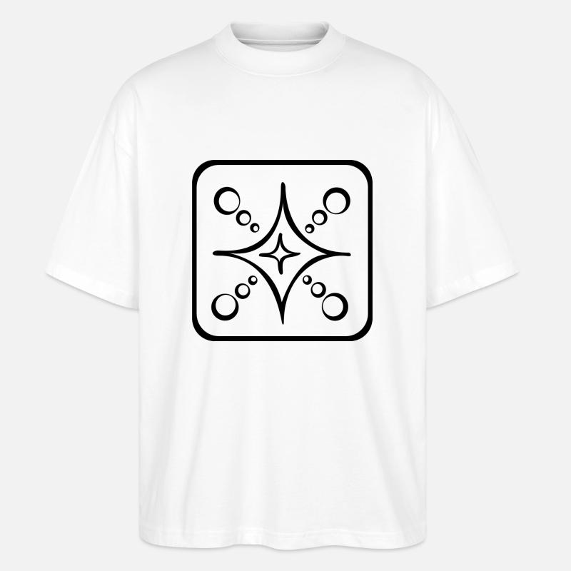 8 Kin Maya Stern BLK - Stanley/Stella Oversized Unisex Bio T-Shirt Blaster 2.0 - Weiß