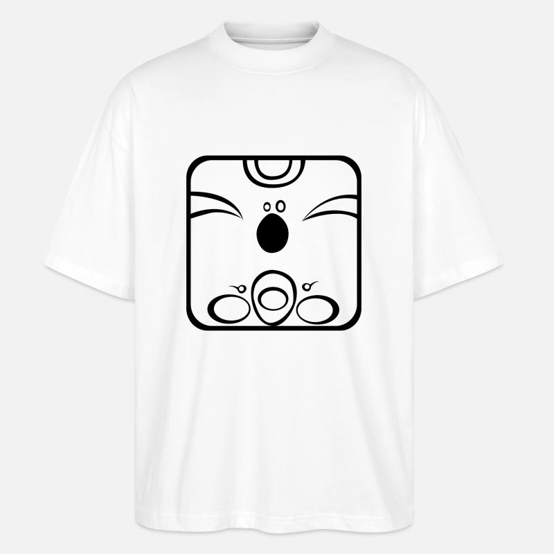 11 Kin Maya Affe BKL - Stanley/Stella Oversized Unisex Bio T-Shirt Blaster 2.0 - Weiß