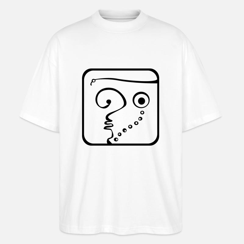 17 Kin Maya Erde BLK - Stanley/Stella Oversized Unisex Bio T-Shirt Blaster 2.0 - Weiß