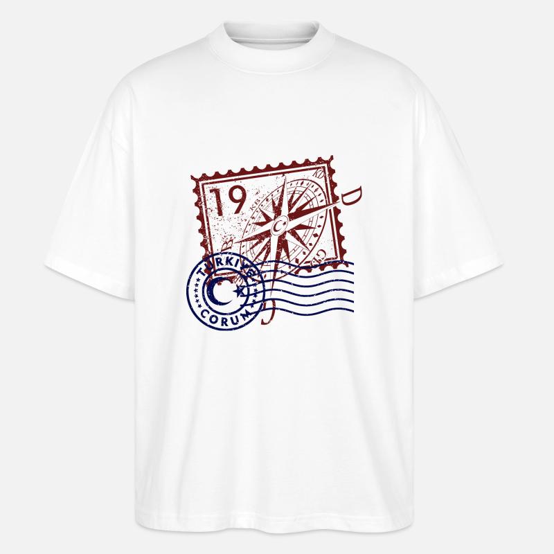 Çorum - Stanley/Stella Oversized Unisex Bio T-Shirt Blaster 2.0 - Weiß