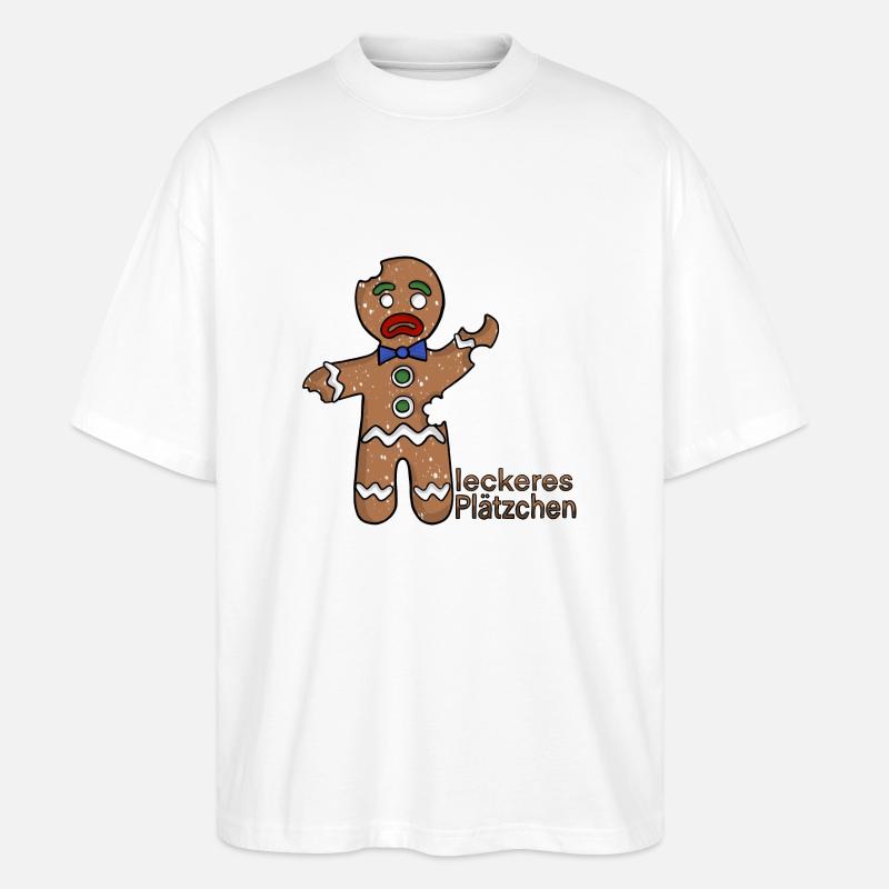 leckeres Plätzchen - Stanley/Stella Oversized Unisex Bio T-Shirt Blaster 2.0 - Weiß