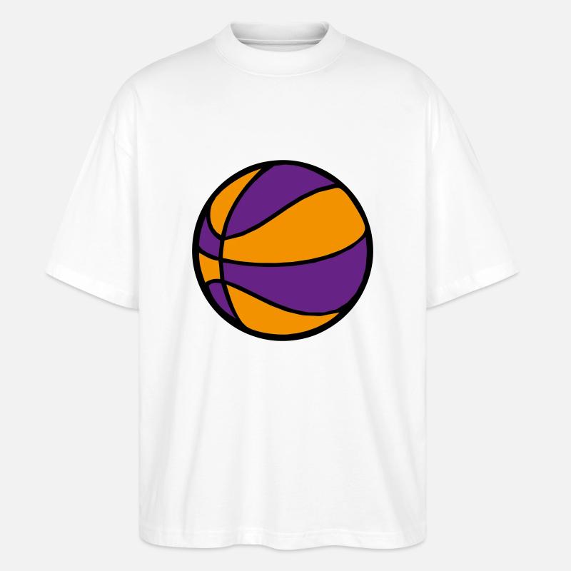 Basketball 2 Farbe - Stanley/Stella Oversized Unisex Bio T-Shirt Blaster 2.0 - Weiß