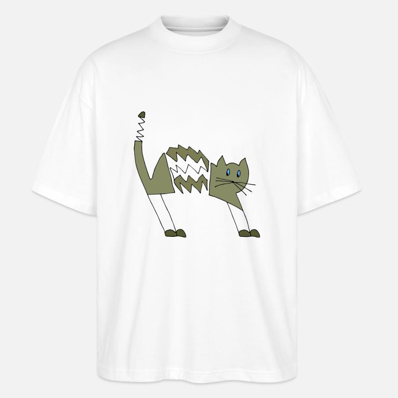 Chat - T-shirt bio Blaster 2.0 coupe oversize Stanley/Stella Unisexe - blanc