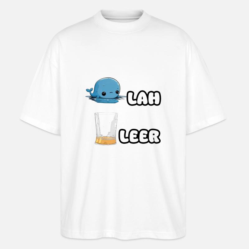 Wallah Bier Leer! - Stanley/Stella Oversized Unisex Bio T-Shirt Blaster 2.0 - Weiß