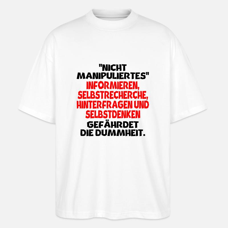 Nicht Manipuliertes - Stanley/Stella Oversized Unisex Bio T-Shirt Blaster 2.0 - Weiß