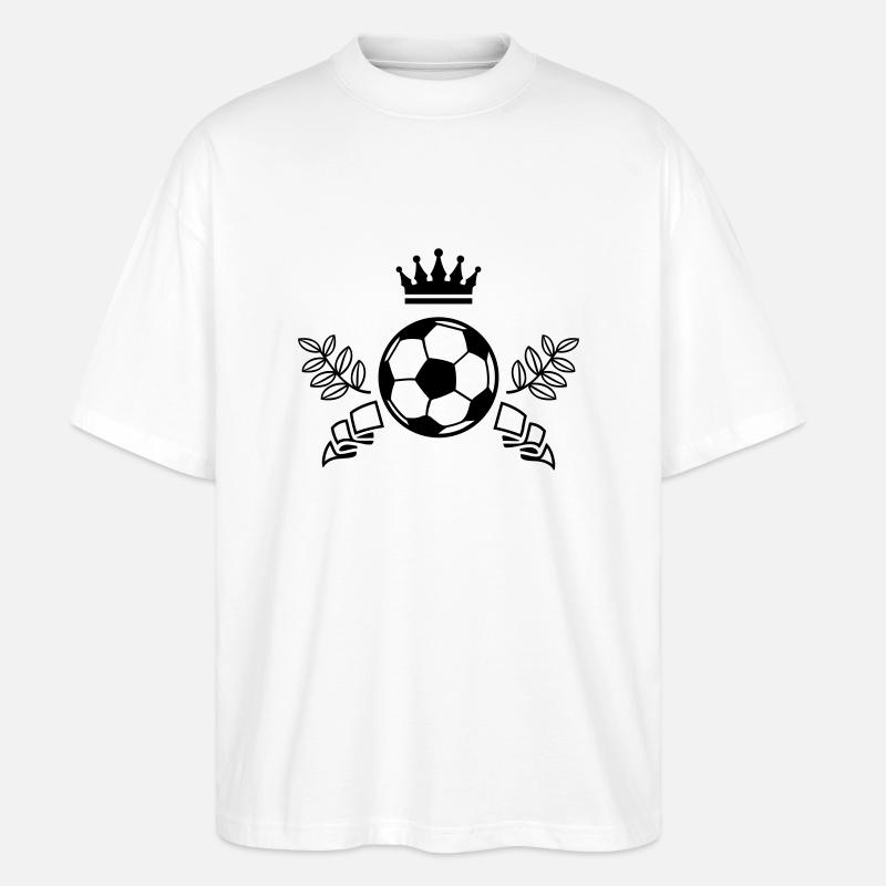 fußball symbol - Stanley/Stella Oversized Unisex Bio T-Shirt Blaster 2.0 - Weiß