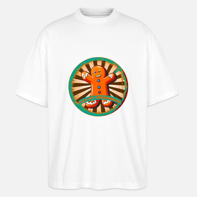 Lebkuchenmann - Stanley/Stella Oversized Unisex Bio T-Shirt Blaster 2.0 - Weiß