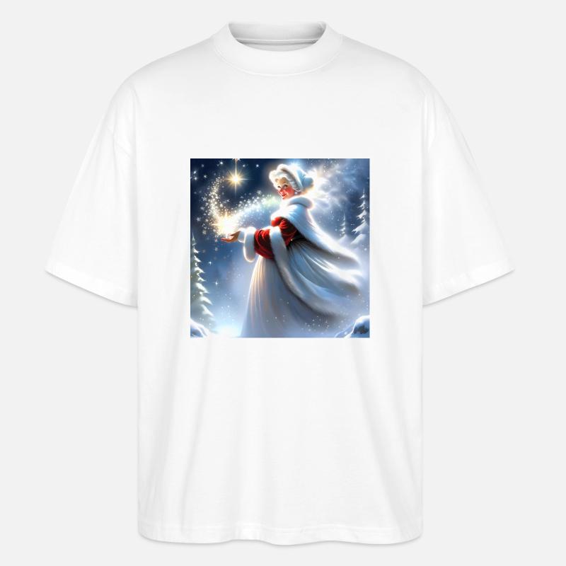 Frohe Weihnachten #3 - Stanley/Stella Oversized Unisex Bio T-Shirt Blaster 2.0 - Weiß