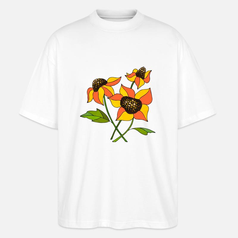 Fleur - T-shirt bio Blaster 2.0 coupe oversize Stanley/Stella Unisexe - blanc