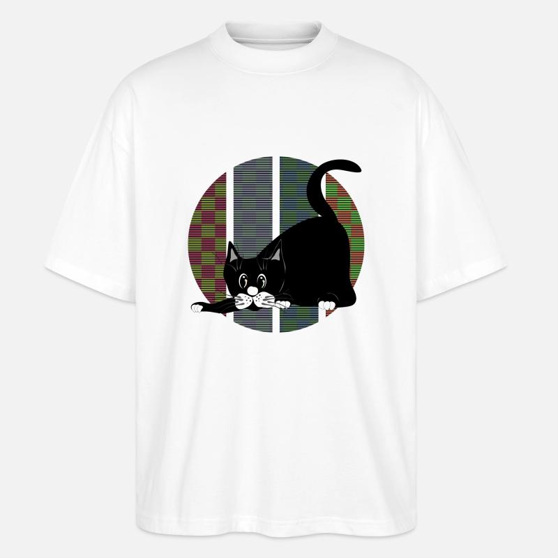 Chat - T-shirt bio Blaster 2.0 coupe oversize Stanley/Stella Unisexe - blanc