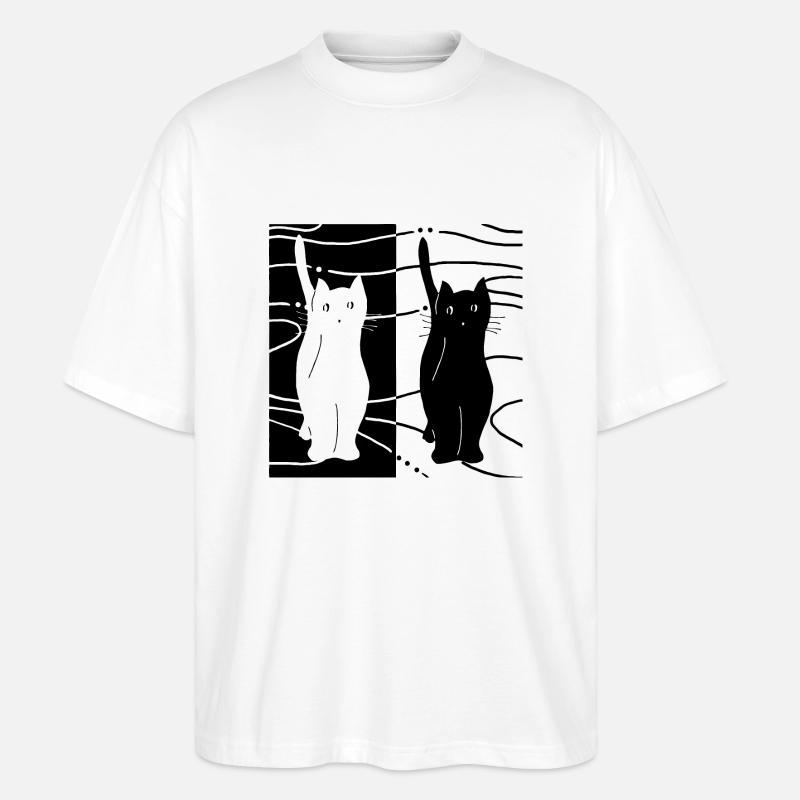 Chats - T-shirt bio Blaster 2.0 coupe oversize Stanley/Stella Unisexe - blanc