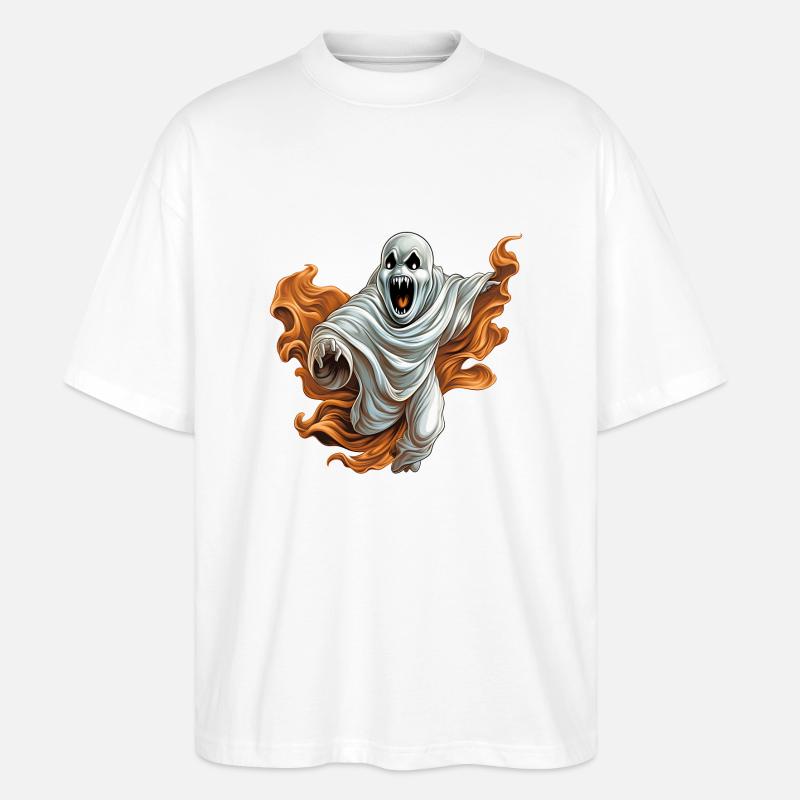 Fantôme d’une beauté étrange - T-shirt bio Blaster 2.0 coupe oversize Stanley/Stella Unisexe - blanc