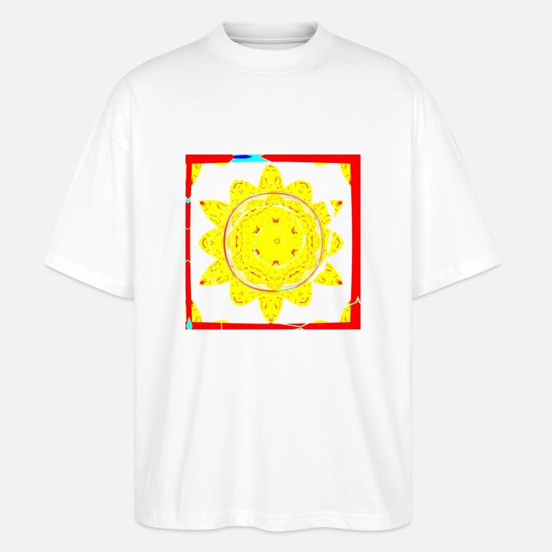 Sonne - Stanley/Stella Oversized Unisex Bio T-Shirt Blaster 2.0 - Weiß