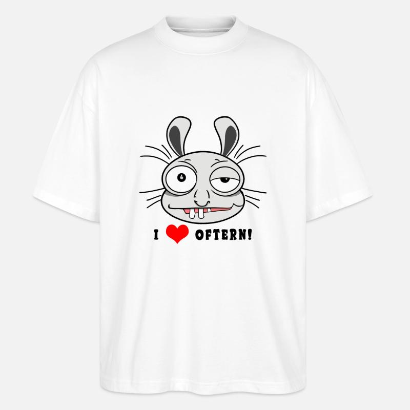 Funny Bunny - Stanley/Stella Oversized Unisex Bio T-Shirt Blaster 2.0 - Weiß