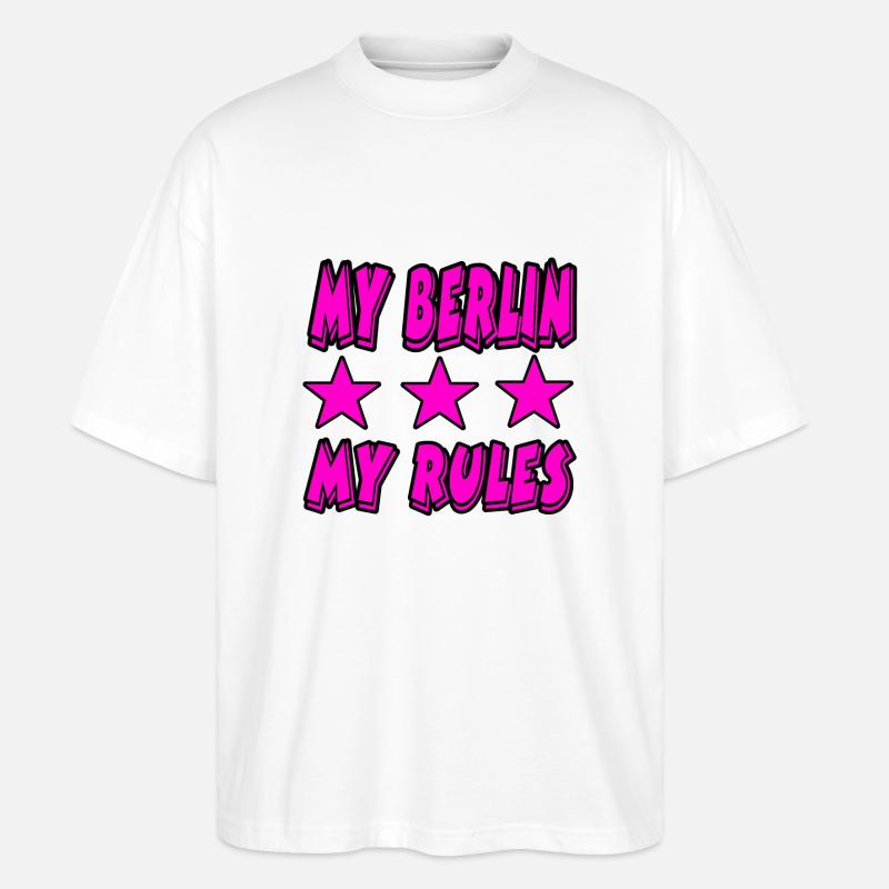 Berlin - Stanley/Stella Oversized Unisex Bio T-Shirt Blaster 2.0 - Weiß