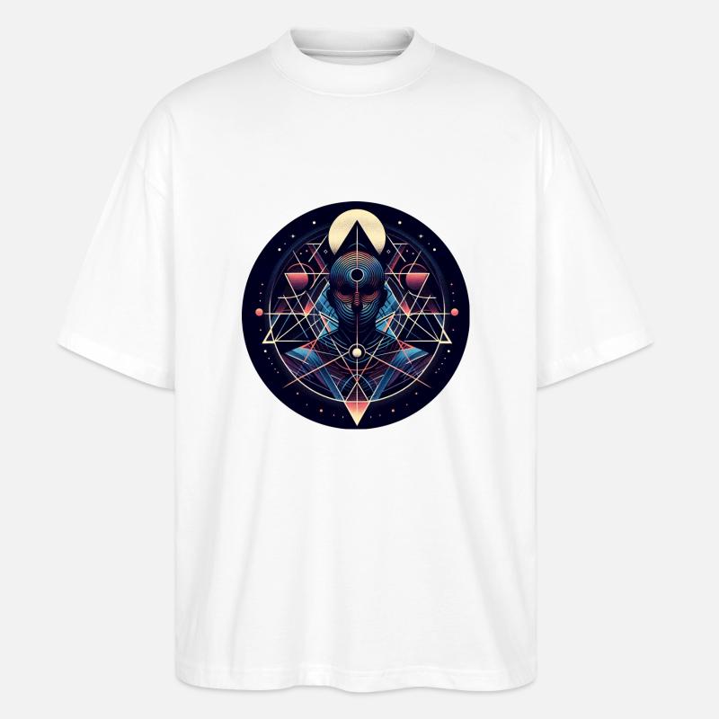 Raumfahrer - Stanley/Stella Oversized Unisex Bio T-Shirt Blaster 2.0 - Weiß
