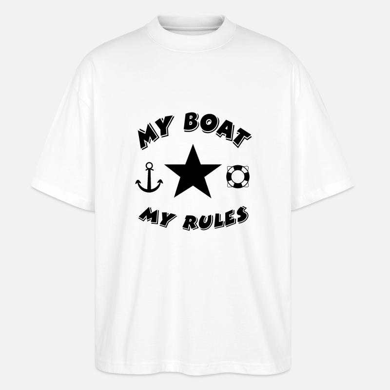 Boot - Stanley/Stella Oversized Unisex Bio T-Shirt Blaster 2.0 - Weiß