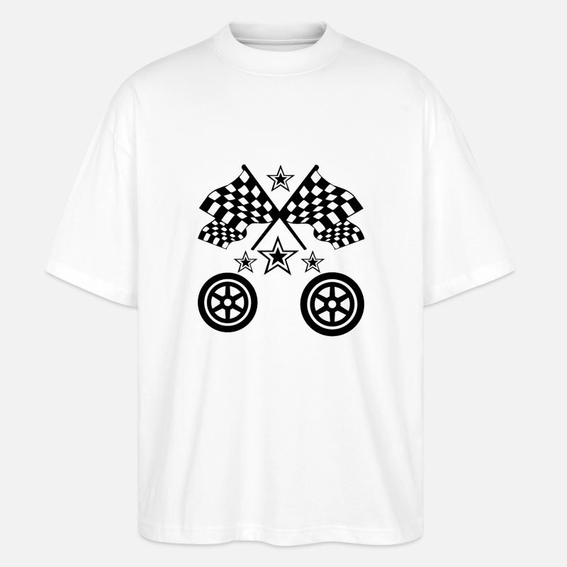 Auto - Stanley/Stella Oversized Unisex Bio T-Shirt Blaster 2.0 - Weiß
