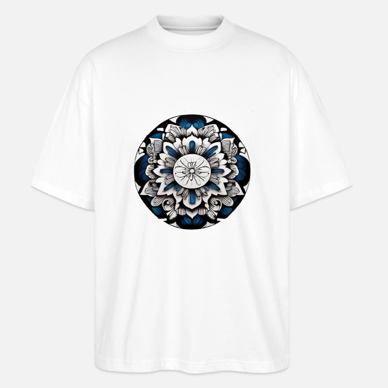 Mandala - Stanley/Stella Oversized Unisex Bio T-Shirt Blaster 2.0 - Weiß