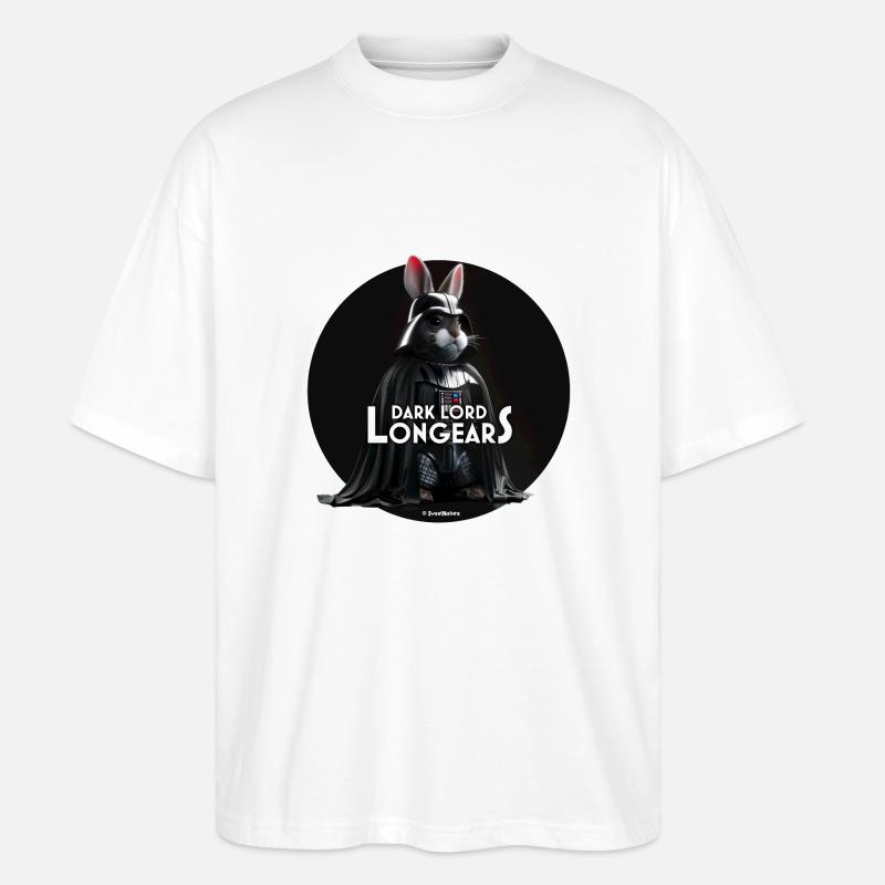 Dunkler Lord Hase - Stanley/Stella Oversized Unisex Bio T-Shirt Blaster 2.0 - Weiß