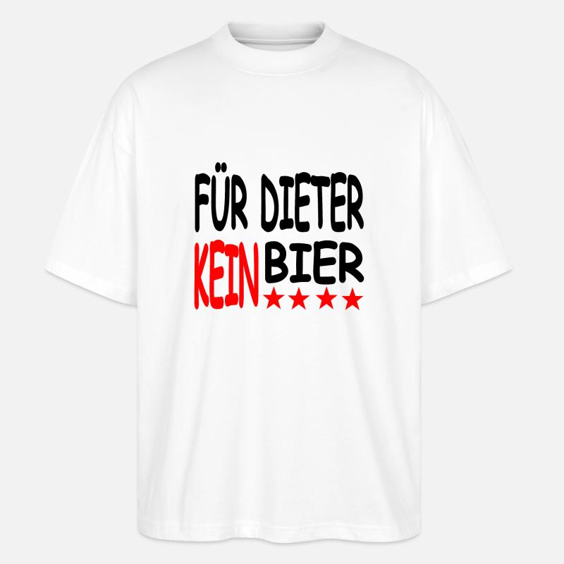 Bier - Stanley/Stella Oversized Unisex Bio T-Shirt Blaster 2.0 - Weiß