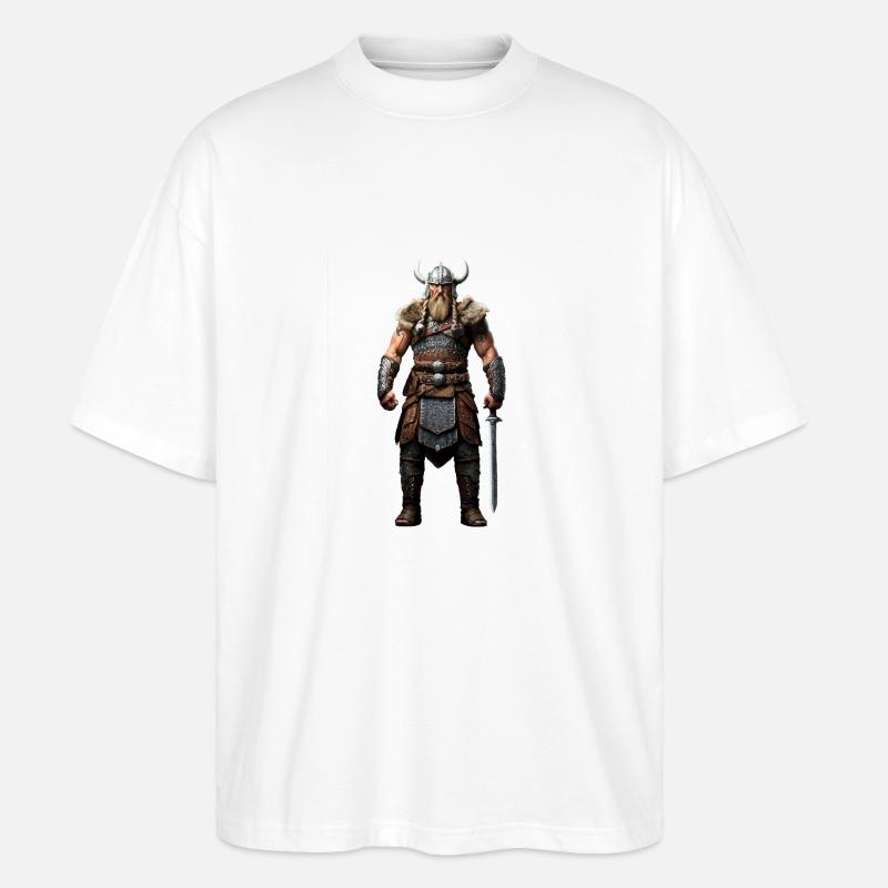 Wikinger Krieger Walhalla - Stanley/Stella Oversized Unisex Bio T-Shirt Blaster 2.0 - Weiß