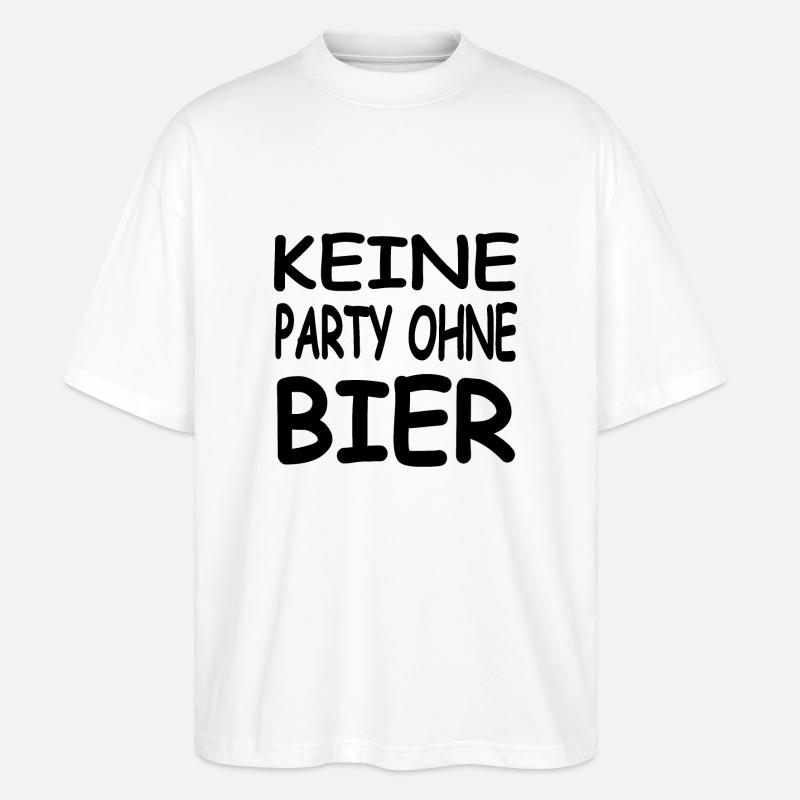 Bier - Stanley/Stella Oversized Unisex Bio T-Shirt Blaster 2.0 - Weiß