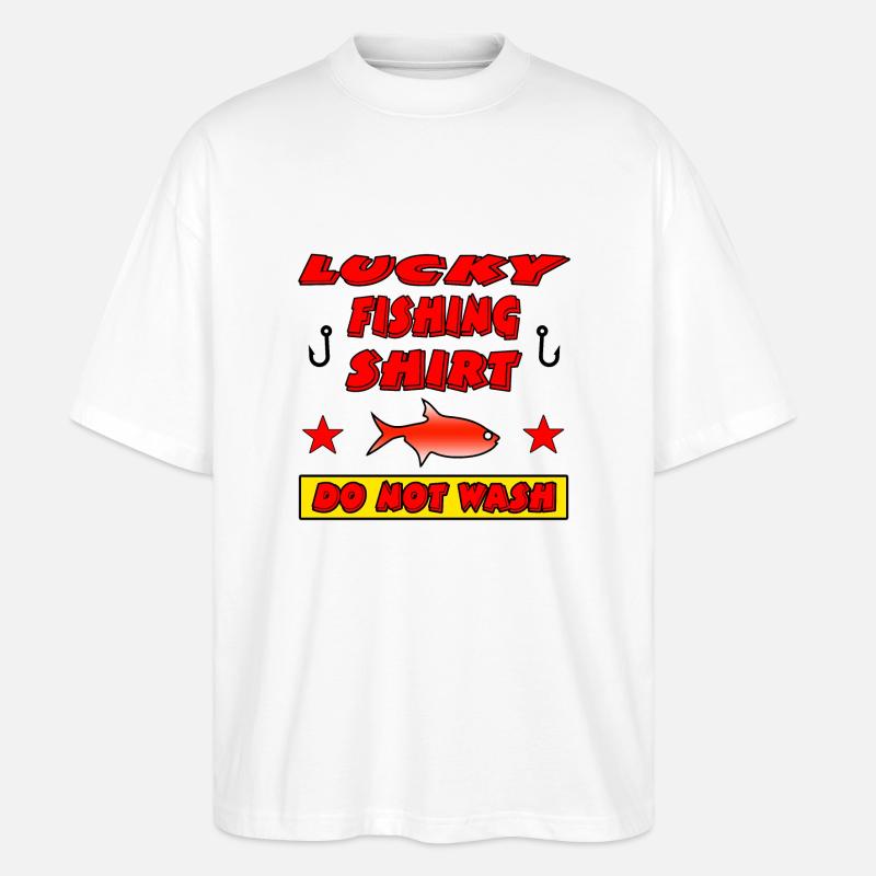 Angeln - Stanley/Stella Oversized Unisex Bio T-Shirt Blaster 2.0 - Weiß