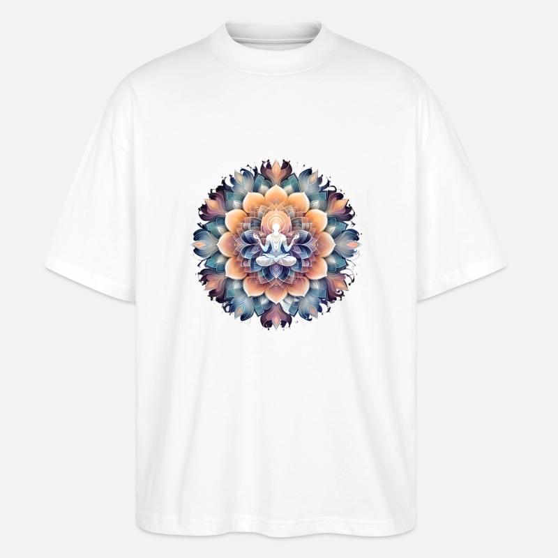 Mandala Time 4 - Stanley/Stella Oversized Unisex Bio T-Shirt Blaster 2.0 - Weiß