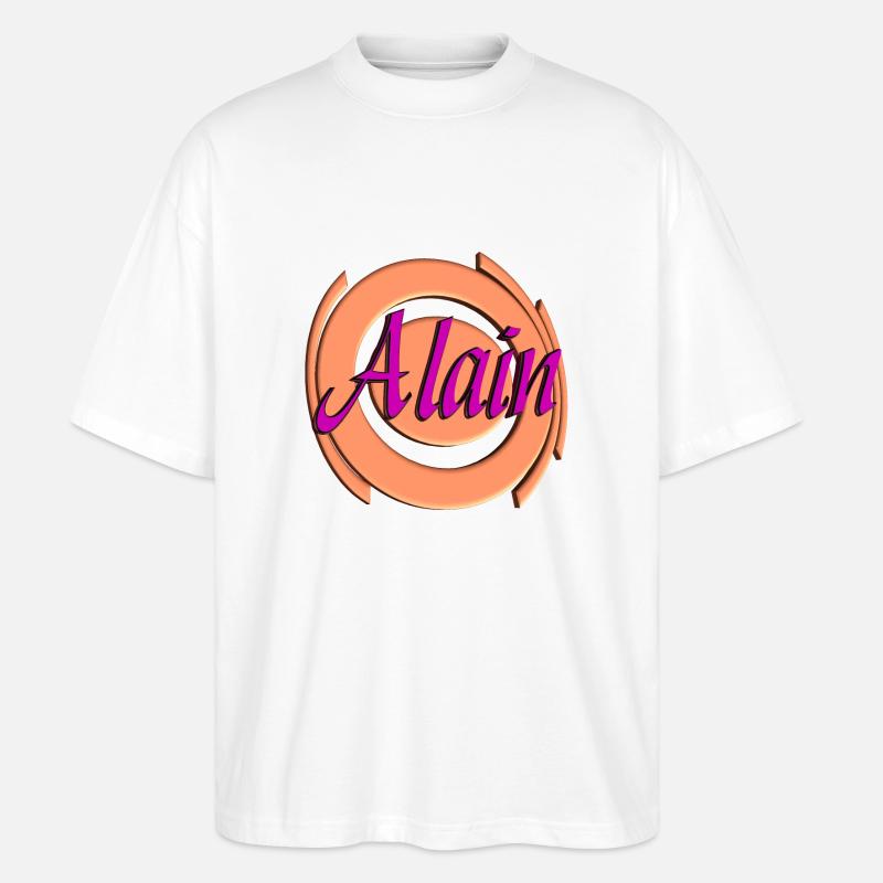 alain2 - Stanley/Stella Oversized Unisex Bio T-Shirt Blaster 2.0 - Weiß