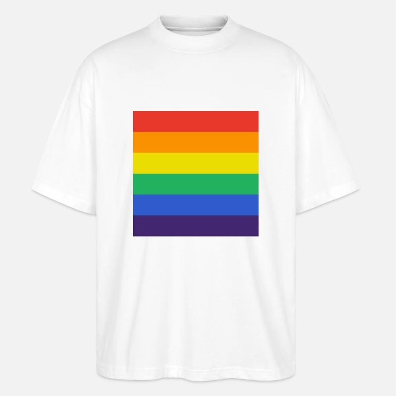 Platz der LGBT-Passion - Stanley/Stella Oversized Unisex Bio T-Shirt Blaster 2.0 - Weiß