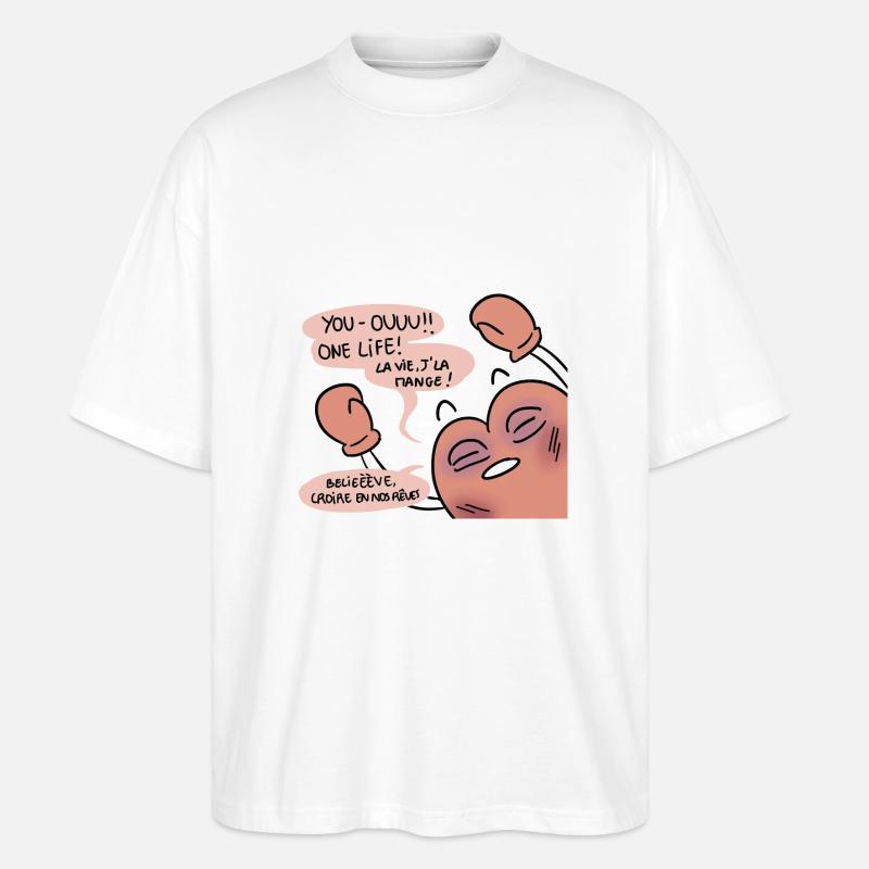 Kurt #2 - Stanley/Stella Oversized Unisex Bio T-Shirt Blaster 2.0 - Weiß