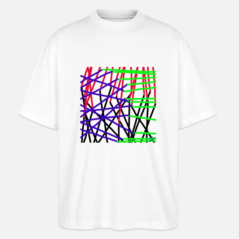 Interception massive de missiles piratés - T-shirt bio Blaster 2.0 coupe oversize Stanley/Stella Unisexe - blanc