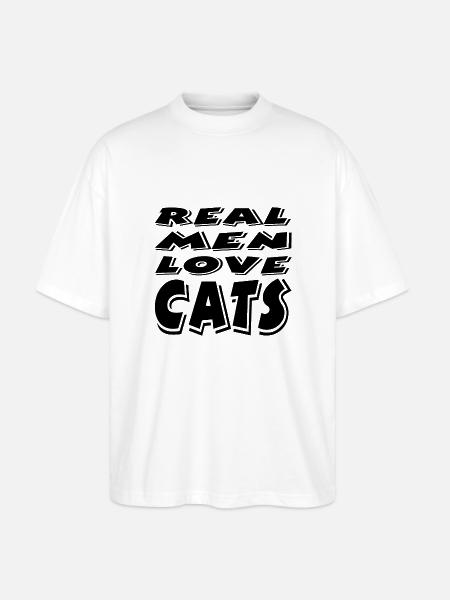 Cat - Stanley/Stella Oversized Unisex Organic T-shirt Blaster 2.0 - white