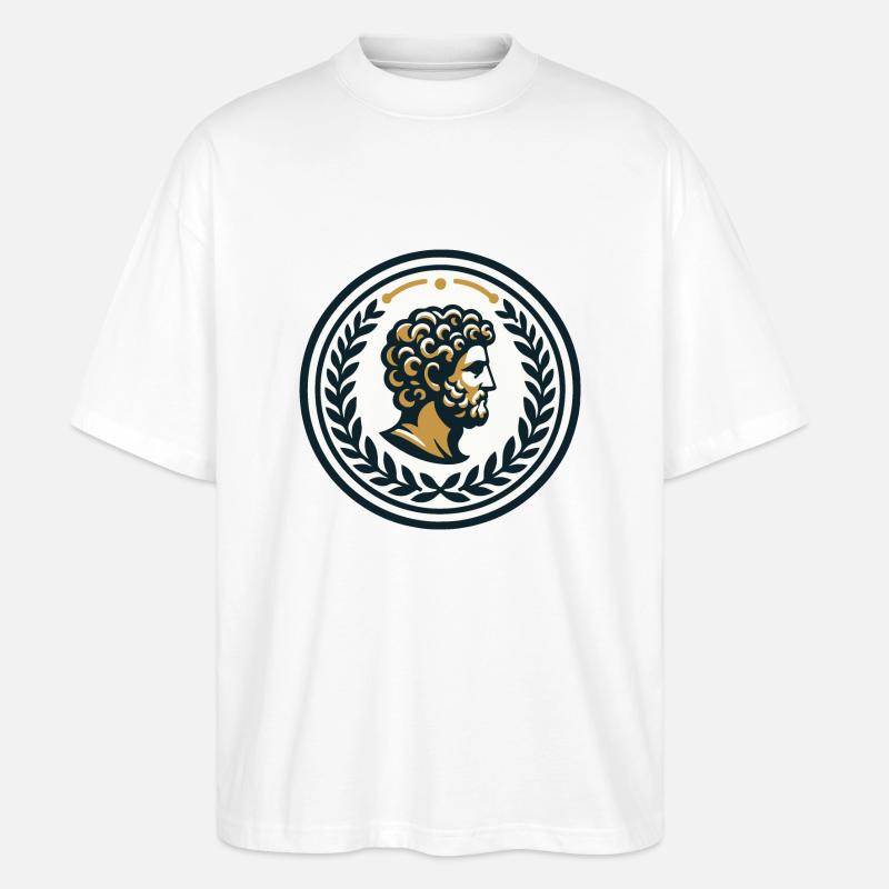 Marcus Aurelius the philosopher - Stanley/Stella Oversized Unisex Bio T-Shirt Blaster 2.0 - Weiß