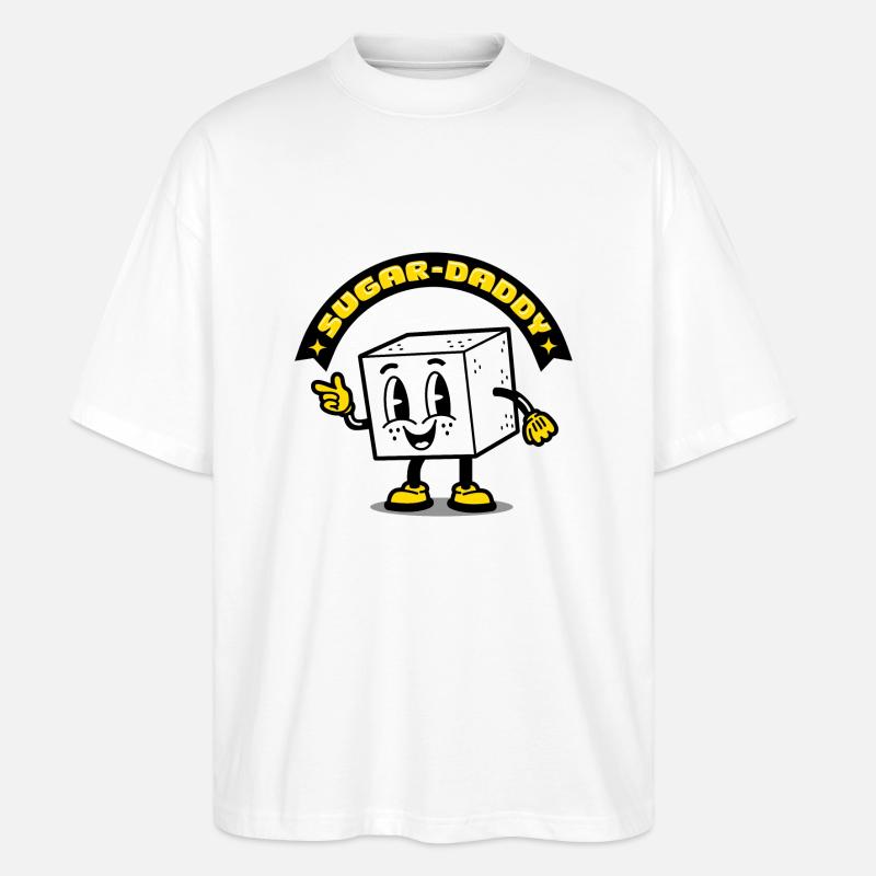 Sugardaddy - Stanley/Stella Oversized Unisex Bio T-Shirt Blaster 2.0 - Weiß