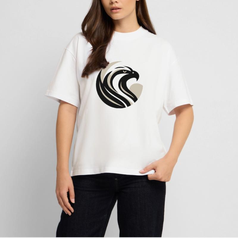 Stylized Eagle Head Stanley/Stella Oversized Unisex Organic T-shirt Blaster 2.0