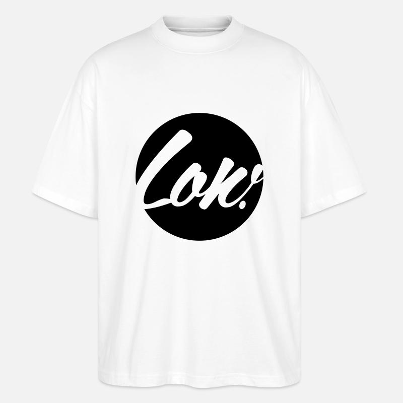 low kreis circle - Stanley/Stella Oversized Unisex Bio T-Shirt Blaster 2.0 - Weiß