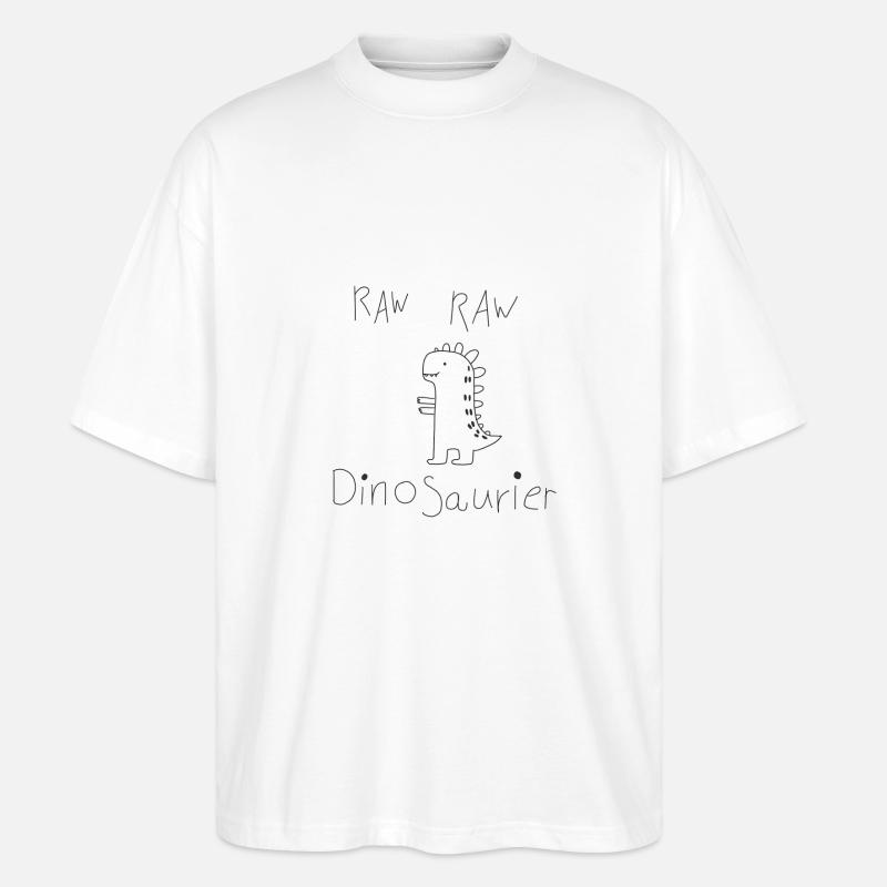 Dinosaurier - Stanley/Stella Oversized Unisex Bio T-Shirt Blaster 2.0 - Weiß