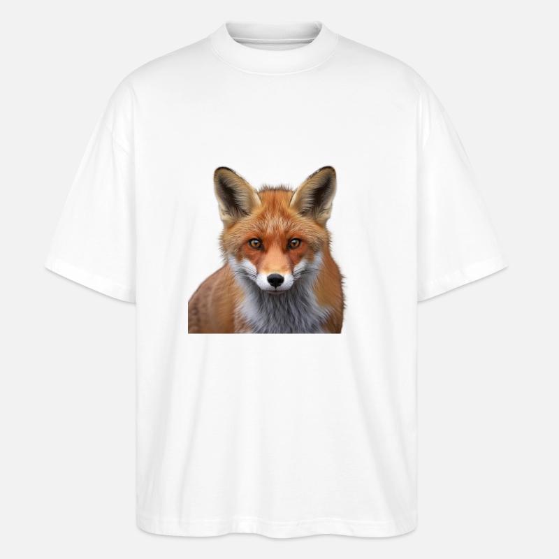 Fuchs - Stanley/Stella Oversized Unisex Bio T-Shirt Blaster 2.0 - Weiß